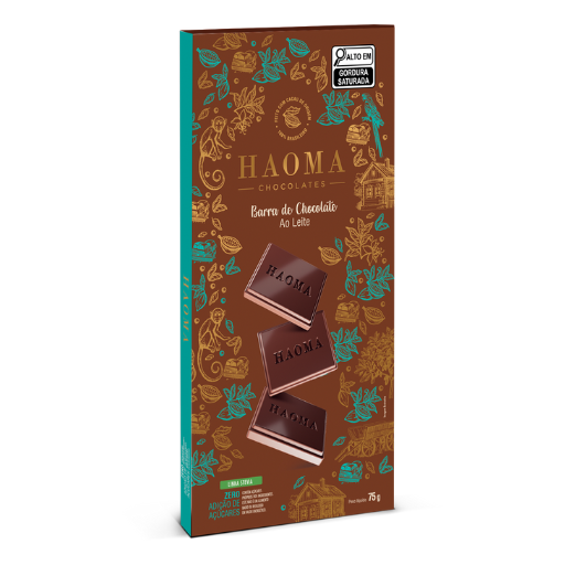 Barra Chocolate ao Leite  Linha Stevia - 75g